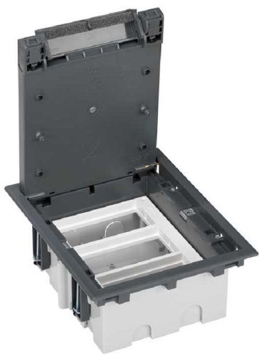 Лючок регулируемый в фальшпол Simon Connect Cima SF310 3х2 мод. 226x187x92мм IP44 серый картинка